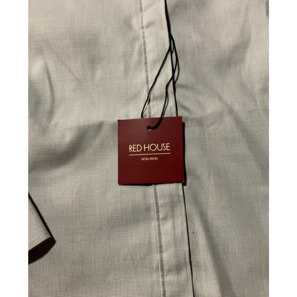 Red House RH Men’s 2XL Gray Long Sleeve Button Down Shirt Pocket Non-iron NWT! - Picture 2 of 12